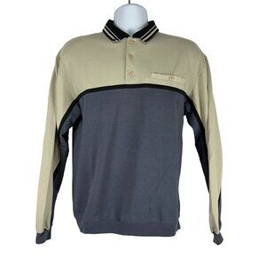 David Taylor Men's Long Sleeved Polo Shirt Size M